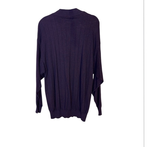 Men's  UOMO Couture Crew Neck Purple Sweater Size XL - Picture 2 of 4